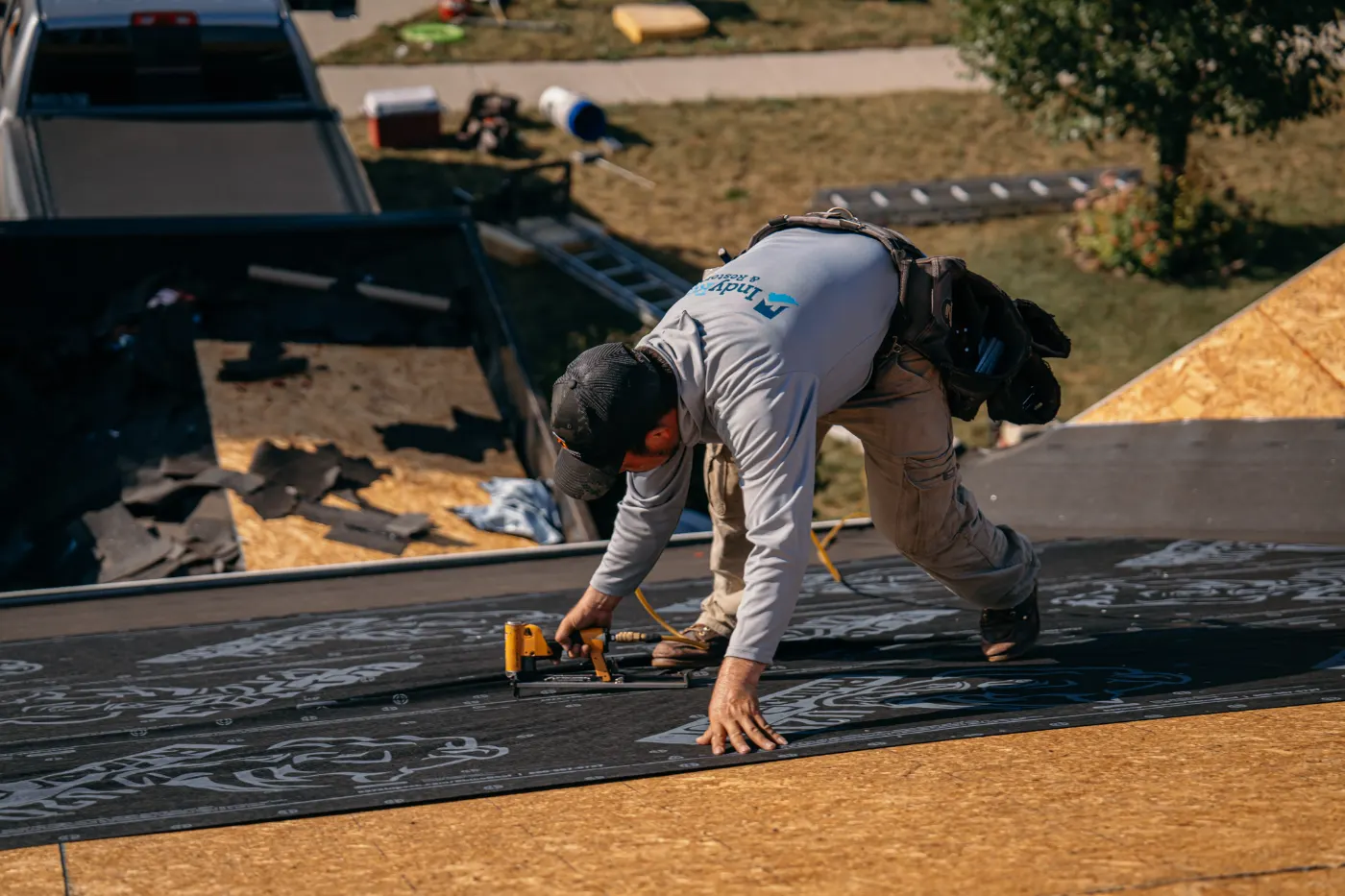Flashing and seam work in Pleasant Creek